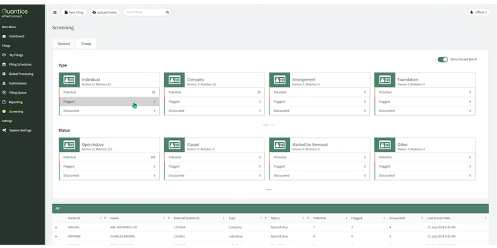 Screening Integration with Quantios VP 2